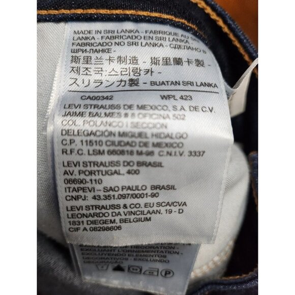 Levis 535 Blue Denim Dark Wash Super Skinny Jeans Size 28 - Picture 7 of 8